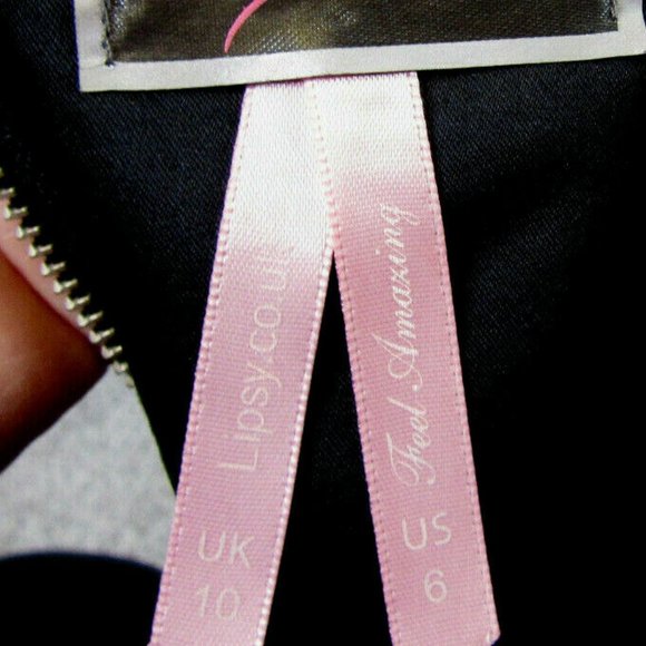 Mini Dress Size 6 Black Sequins Multicolor Lipsy London Sparkling Bodycon Sexy - Picture 8 of 13